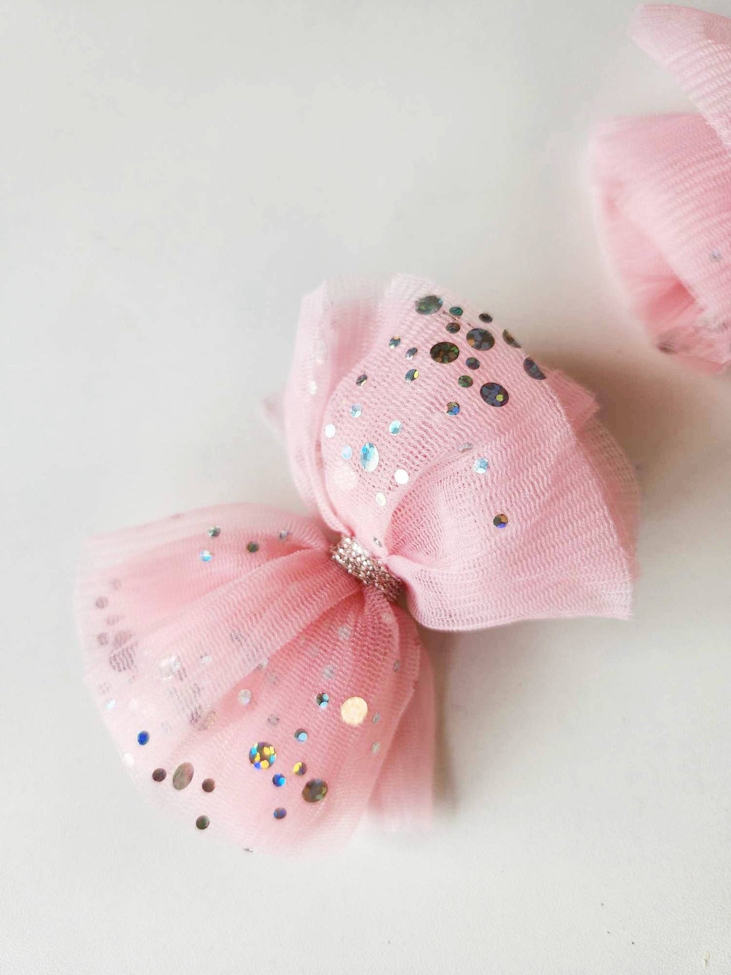 Tulle Hair Bow Clip Set