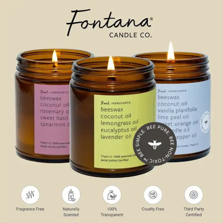 Fontana Candles:  Vanilla Mint
