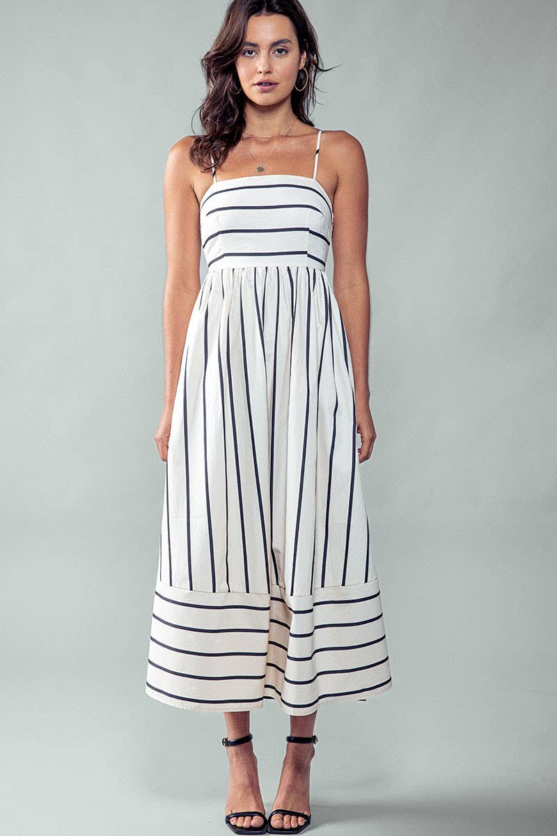 Nautical Stripe Maxi Dress