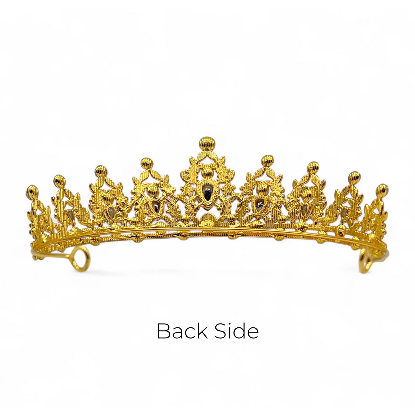 Gold Royal Crystal Crown Tiara