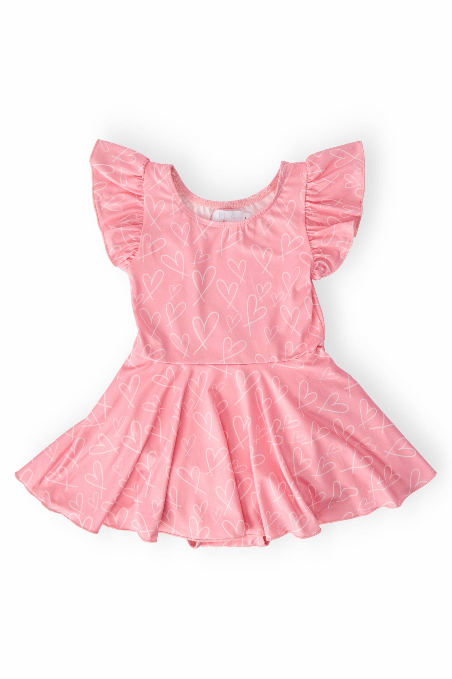 Pink Hearts Twirl Leotard