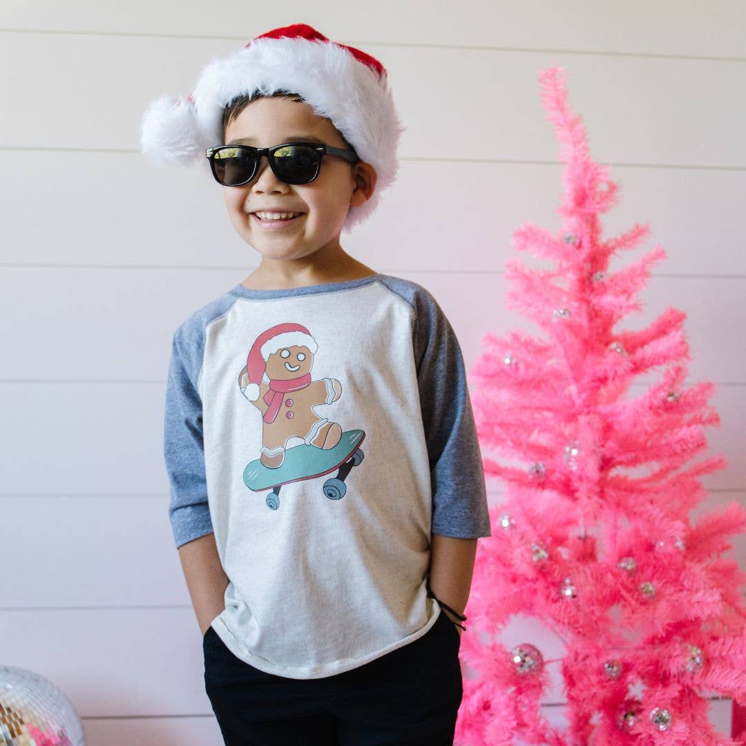 Gingerbread Skater Boy Christmas Shirt