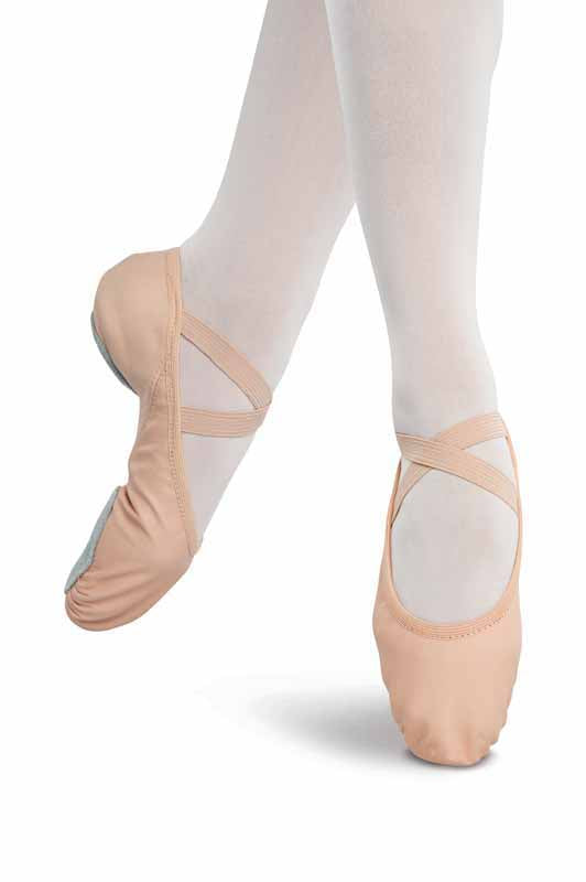 397 Youth Stretch Split Sole Leather Ballet Shoe
