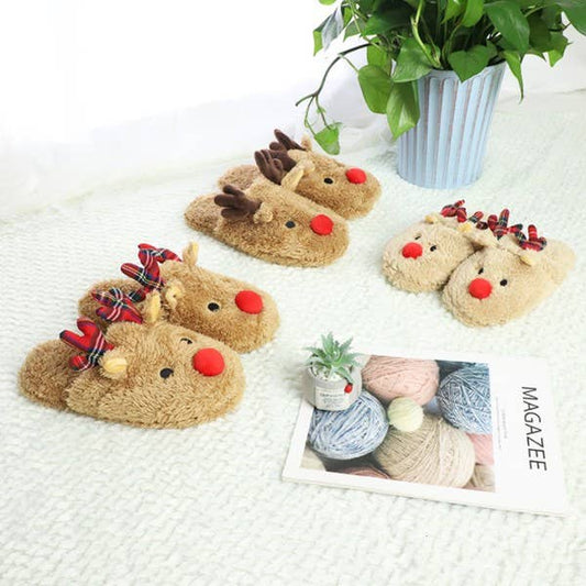 Christmas Rudolph Slippers