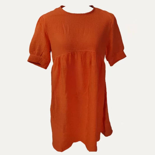 Burnt Orange Swing Dress