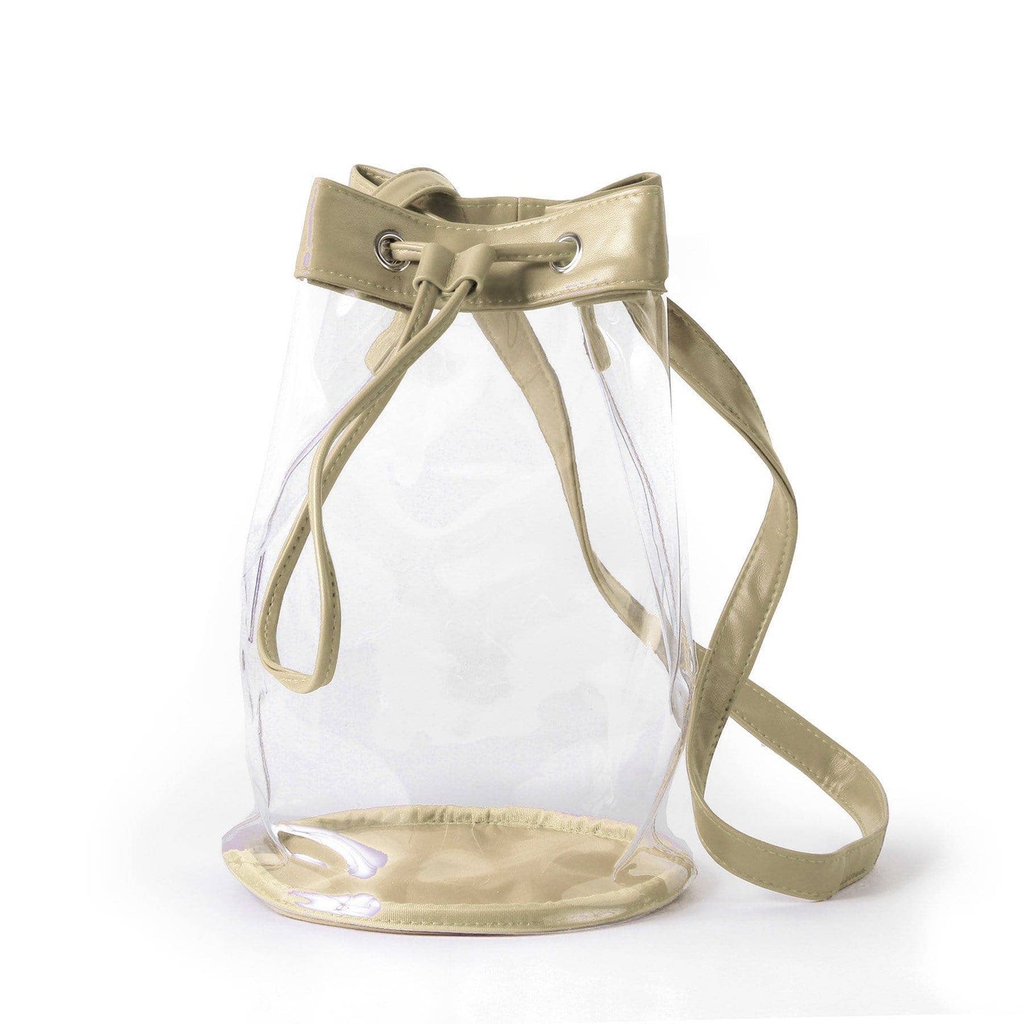 Gold Clear Bucket Bag