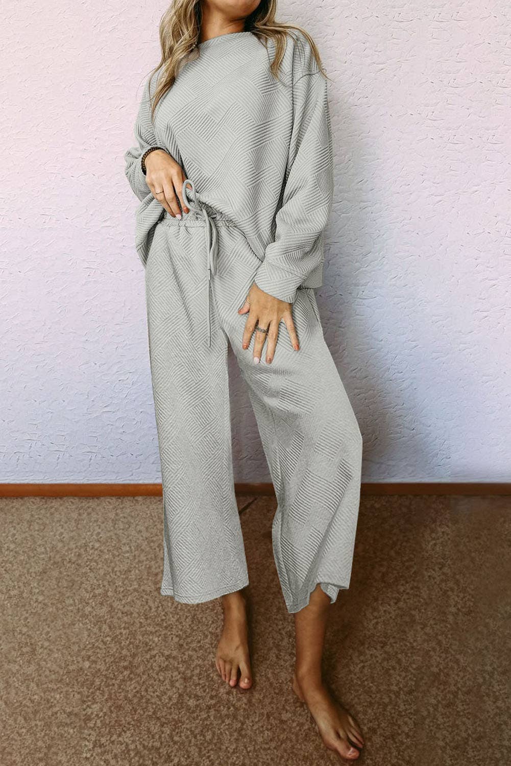 Cozy for Fall Grey Textured Set