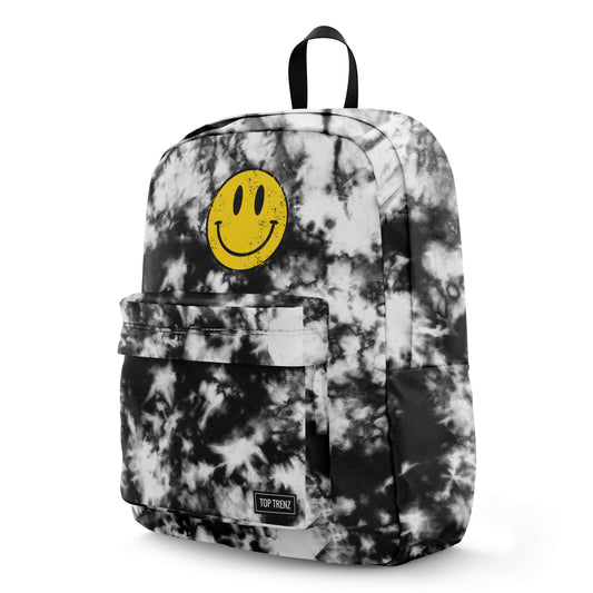 Happy Face Tie-Dye Canvas Backpack *FINAL SALE*