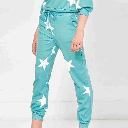 Good Girl Star Print Sweatpants- Kids